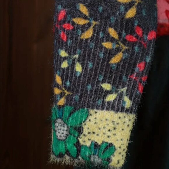 ***NEW STYLE***PATCHWORK OVERSIZED CARDIGAN SWEATER - Picture 4 of 9